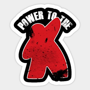 Power to the Meeple Sticker